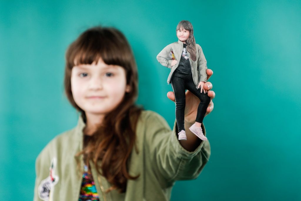 3d figuren kinder mädchen 3