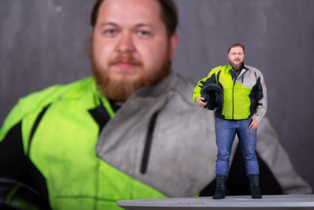 3d figuren Rennfahrer