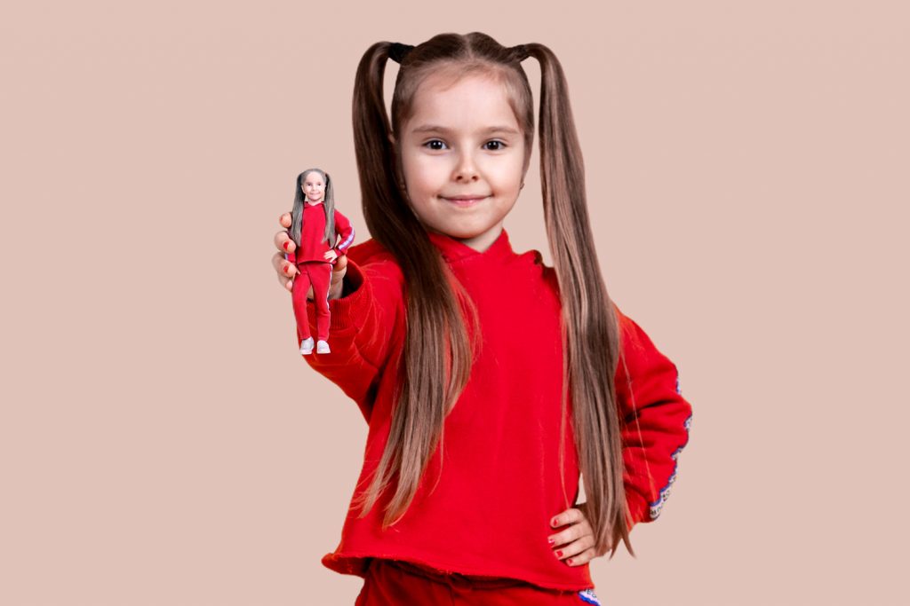 3d figuren kinder mädchen 1