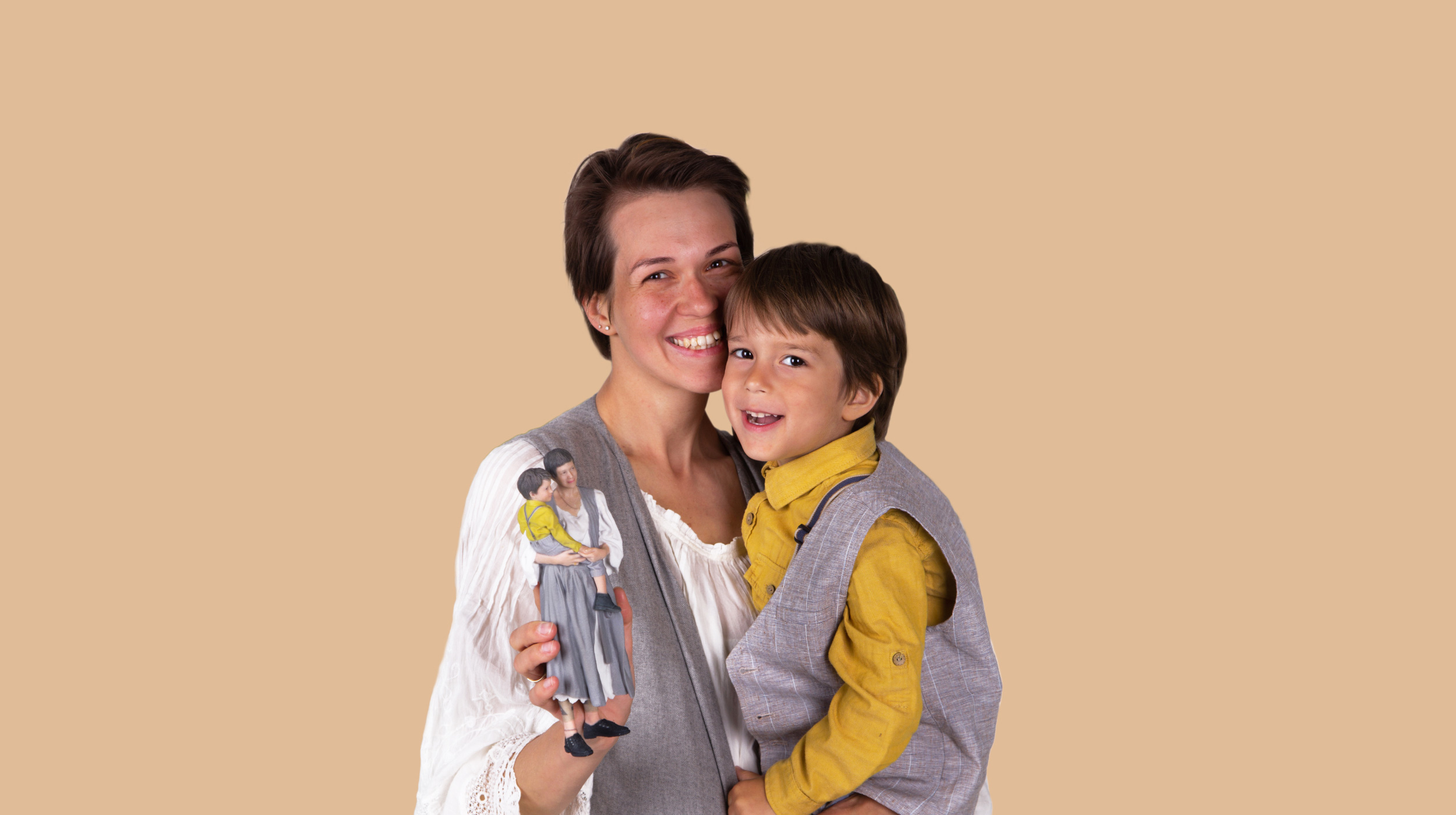 3d figuren familie foto