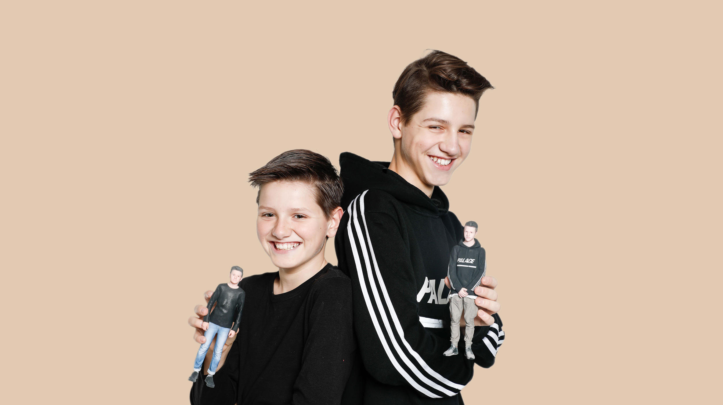 3d figuren freunde