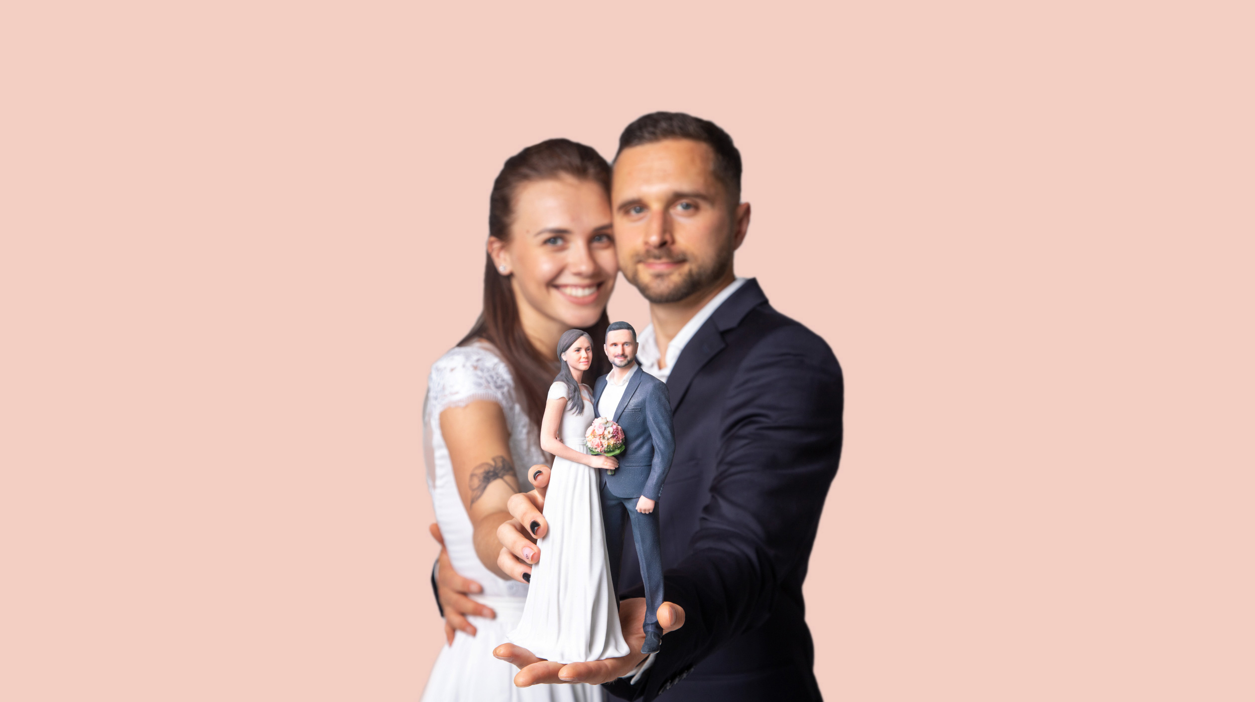3d figuren hochzeit