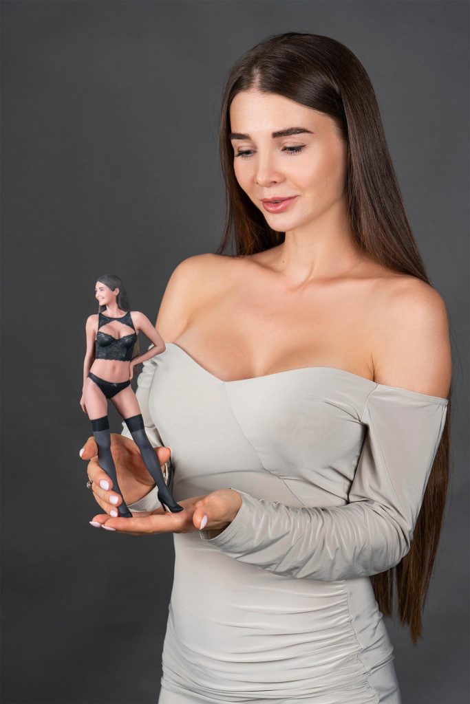 3d figuren Mädchen in Dessous