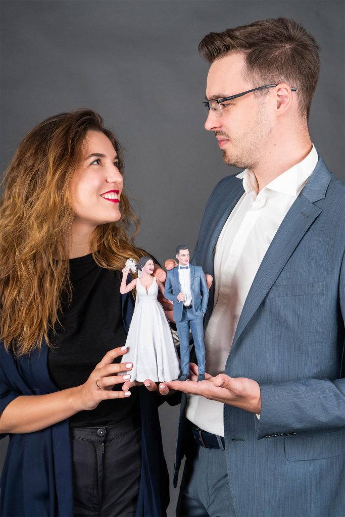 3D-Figur des Brautpaares