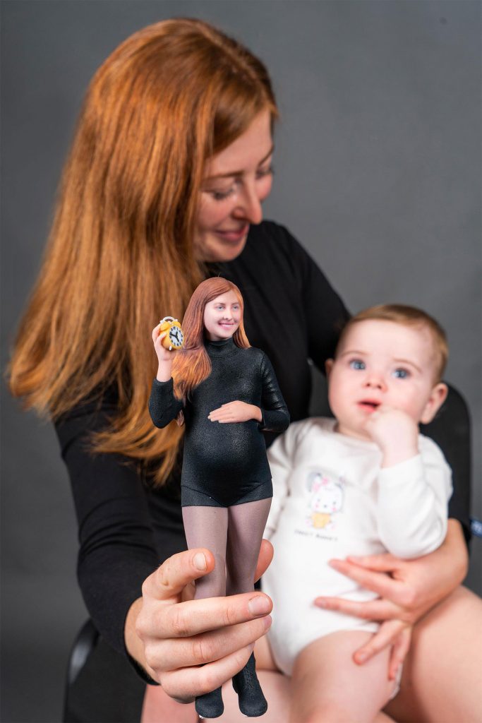 3d figuren mama mit baby 2